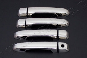 Стальные накладки на ручки дверей (смарт-ключ) Omsa Line Toyota Land Cruiser 200 2007-2019 ― Auto-Clover