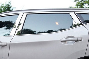 Стальные накладки на стойки дверей OEM-Tuning Nissan Qashqai 2014-2019 ― Auto-Clover