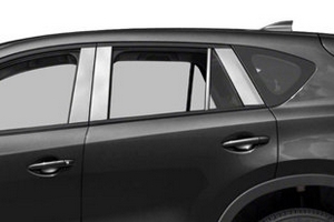 Стальные накладки на стойки дверей OEM-Tuning Mazda CX-5 2017-2019 ― Auto-Clover
