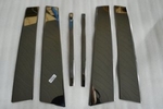 Стальные накладки на стойки дверей Omsa Line KIA Sportage 2010-2015