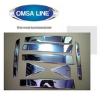 Стальные накладки на стойки дверей Omsa Line Hyundai ix35 2009-2015