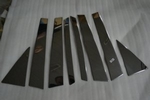Стальные накладки на стойки дверей Omsa Line KIA Sorento 2009-2012