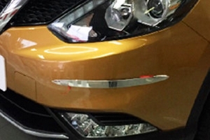 Стальные накладки на углы бампера OEM-Tuning Nissan Qashqai 2014-2019 ― Auto-Clover