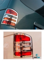 Стальные накладки на задние фонари (2 двери) Omsa Line Volkswagen Transporter T5 2003-2015