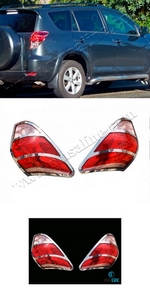 Стальные накладки на задние фонари Omsa Line Toyota RAV4 2006-2012