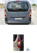 Стальные накладки на задние фонари Omsa Line Citroen Berlingo 2008-2019