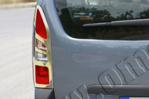 Стальные накладки на задние фонари Omsa Line Citroen Berlingo 2008-2019 ― Auto-Clover