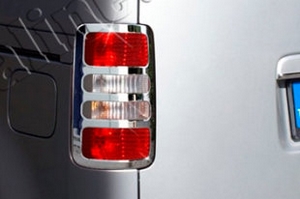 Стальные накладки на задние фонари Omsa Line Volkswagen Caddy 2003-2019 ― Auto-Clover