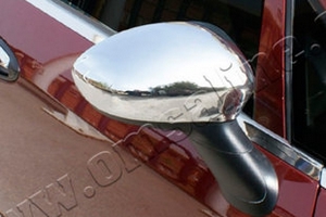 Стальные накладки на зеркала Omsa Line Fiat Linea 2007-2019 ― Auto-Clover