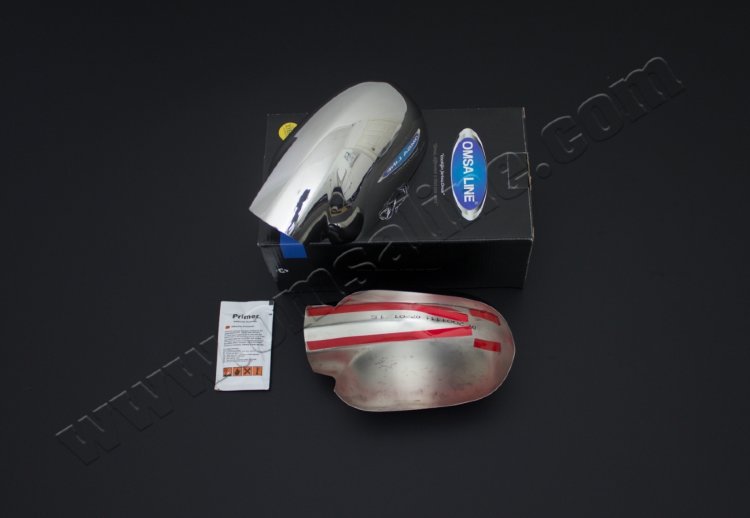 Стальные накладки на зеркала Omsa Line Renault Logan 2004-2012 no.13624