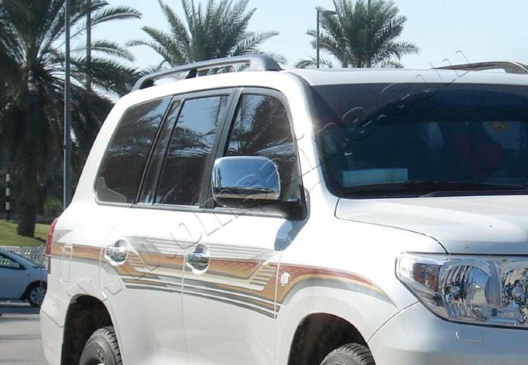 Стальные накладки на зеркала Omsa Line Toyota Land Cruiser 200 2007-2019 no.13655