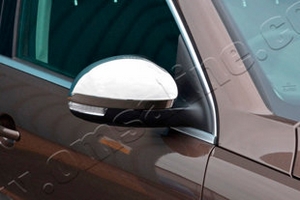 Стальные накладки на зеркала Omsa Line Volkswagen Tiguan I 2008-2016 ― Auto-Clover