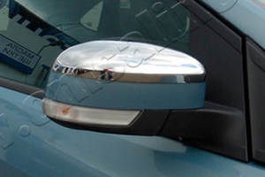 Стальные накладки на зеркала Omsa Line Ford Focus III 2011-2019 ― Auto-Clover