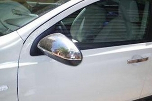Стальные накладки на зеркала Omsa Line Nissan Qashqai 2007-2013 ― Auto-Clover