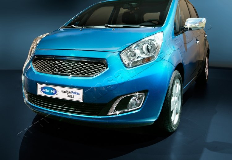 Стальные накладки на зеркала Omsa Line KIA Venga 2010-2019 no.9051