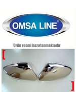 Стальные накладки на зеркала с поворотником Omsa Line Hyundai i30 2012-2017