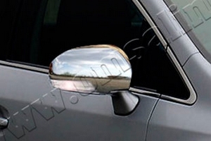 Стальные накладки на зеркала с повторителем поворота Omsa Line Toyota Camry 2006-2011 ― Auto-Clover