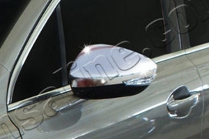 Стальные накладки на зеркала с повторителем поворота Omsa Line Peugeot 508 2011-2019 ― Auto-Clover