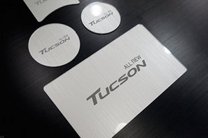 Светодиодная подсветка подстаканников Silver Dxsoauto Hyundai Tucson 2015-2019 ― Auto-Clover