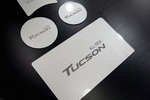Светодиодная подсветка подстаканников Silver Dxsoauto Hyundai Tucson 2015-2019
