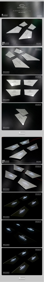 Светодиодная подсветка внутренних ручек дверей Concepto Silver Dxsoauto Hyundai Tucson 2015-2019
