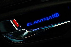 Светодиодная подсветка внутренних ручек дверей Dxsoauto (Elantra HD) Hyundai Elantra 2006-2010 ― Auto-Clover