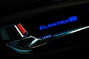 Светодиодная подсветка внутренних ручек дверей Dxsoauto (Elantra MD) Hyundai Elantra 2010-2015 ― Auto-Clover