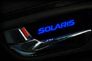 Светодиодная подсветка внутренних ручек дверей Dxsoauto (Solaris) Hyundai Solaris 2011-2017 ― Auto-Clover
