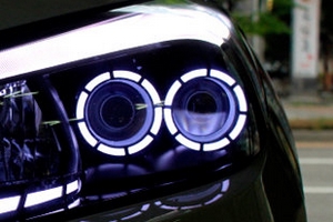 Светодиодные кольца в передние фары Led&amp;Car Hyundai Tucson 2015-2019 ― Auto-Clover