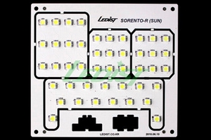 Светодиодные модули подсветки салона Ledist (с люком) KIA Sorento 2009-2012 ― Auto-Clover