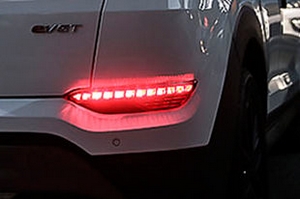 Светодиодные рефлекторы заднего бампера Kabis Hyundai Tucson 2015-2019 ― Auto-Clover