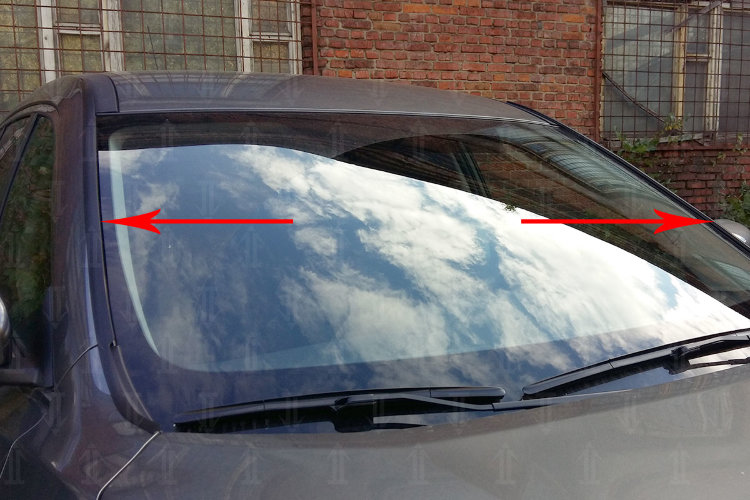 Водосток (дефлектор) лобового стекла Strelka Nissan X-Trail 2014-2019 no.5335