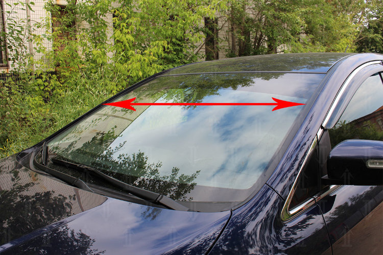 Водосток (дефлектор) лобового стекла Strelka Chevrolet Spark 2009-2019 no.5419