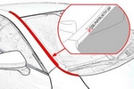 Водосток (дефлектор) лобового стекла Strelka Mitsubishi Pajero Sport III 2015-2019