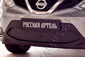 Заглушка зимняя переднего бампера Русская Артель Nissan Qashqai 2014-2019 ― Auto-Clover