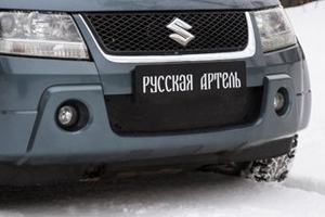 Заглушка зимняя решетки переднего бампера Русская Артель Suzuki Grand Vitara 2005-2014 ― Auto-Clover