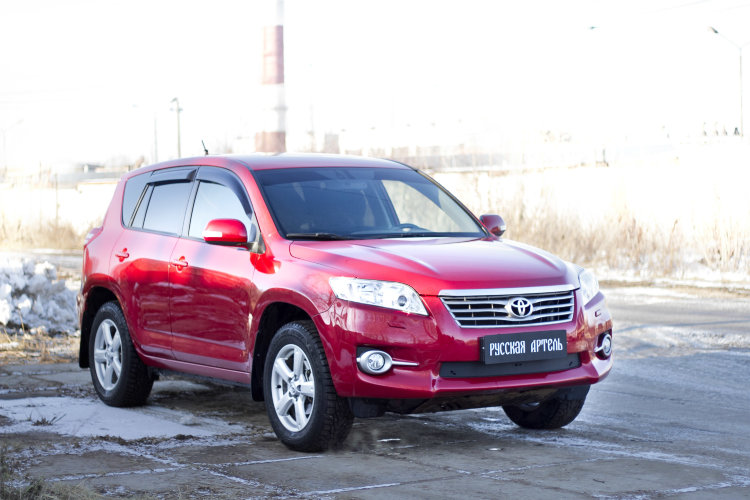 Заглушка зимняя решетки переднего бампера Русская Артель Toyota RAV4 2006-2012 no.18318