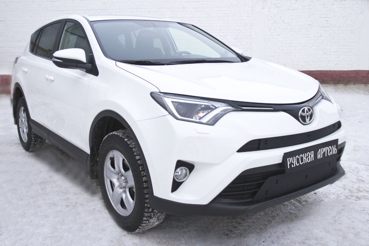 Заглушка зимняя решетки переднего бампера Русская Артель Toyota RAV4 2013-2019 no.18317