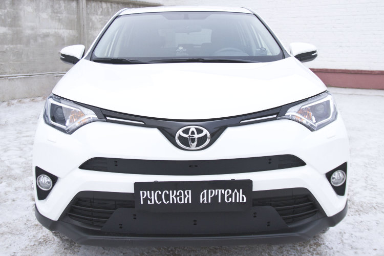 Заглушка зимняя решетки переднего бампера Русская Артель Toyota RAV4 2013-2019 no.18317