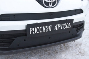 Заглушка зимняя решетки переднего бампера Русская Артель Toyota RAV4 2013-2019 ― Auto-Clover