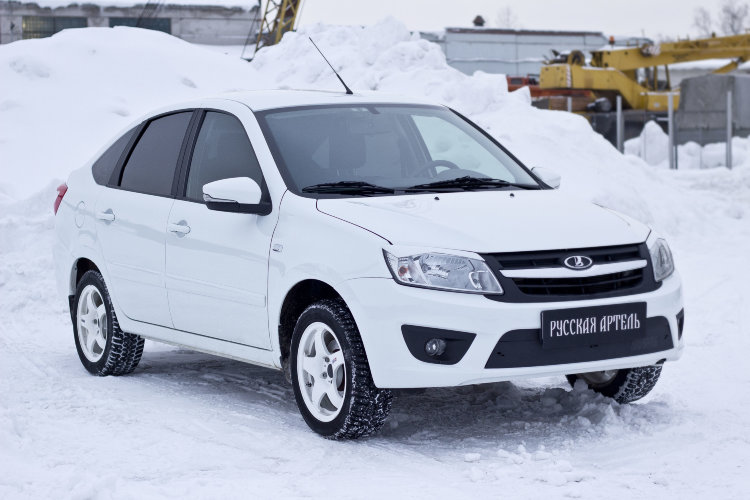 Заглушка зимняя решетки переднего бампера Русская Артель LADA Granta 2011-2019 no.18308