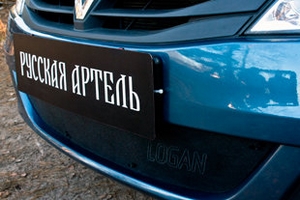 Заглушка зимняя решетки переднего бампера Русская Артель Renault Logan 2004-2012 ― Auto-Clover