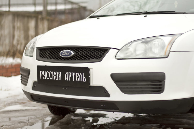 Заглушка зимняя решетки радиатора Русская Артель Ford Focus II 2005-2010 no.571