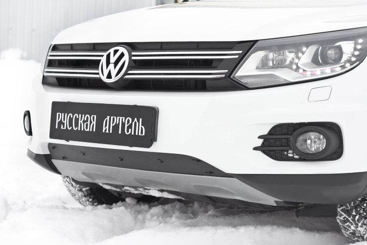 Заглушка зимняя решетки радиатора Русская Артель Volkswagen Tiguan I 2008-2016 no.584