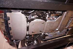 Защита днища (5 частей) алюминий 4 мм. АВС-Дизайн Jeep Grand Cherokee 2010-2019 ― Auto-Clover