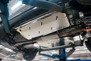 Защита днища алюминий 4 мм. АВС-Дизайн Ford Explorer 2011-2019 ― Auto-Clover