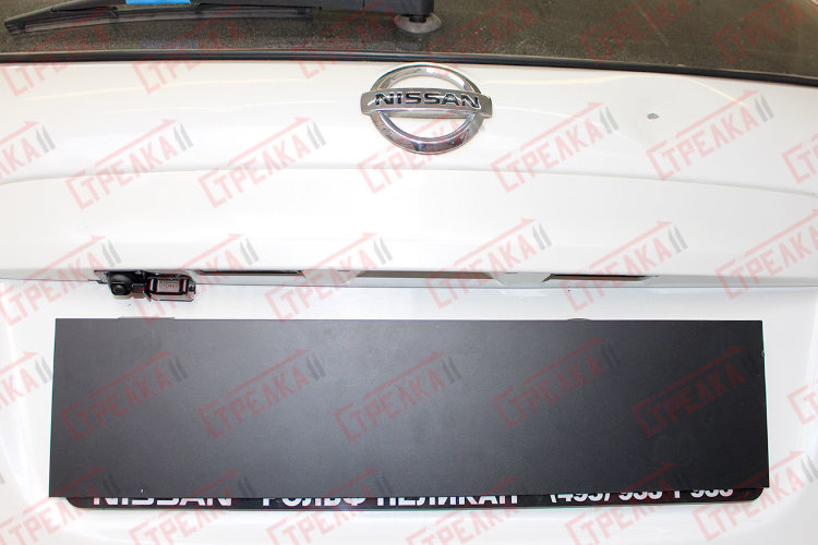 Защита камеры заднего вида Стрелка Nissan Qashqai 2014-2019 no.13
