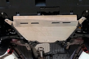 Защита картера двигателя и кпп алюминий 4 мм. АВС-Дизайн Honda CR-V IV 2012-2016 ― Auto-Clover