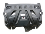 Защита картера двигателя и кпп композит 6 мм. АВС-Дизайн Skoda Fabia 2007-2014