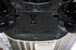 Защита картера двигателя и кпп композит 6 мм. АВС-Дизайн Hyundai Solaris 2017-2019